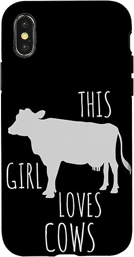 Miniatura 7 de Carcasa para iPhone 11, diseño con texto en inglés "This Girl Loves Cows"