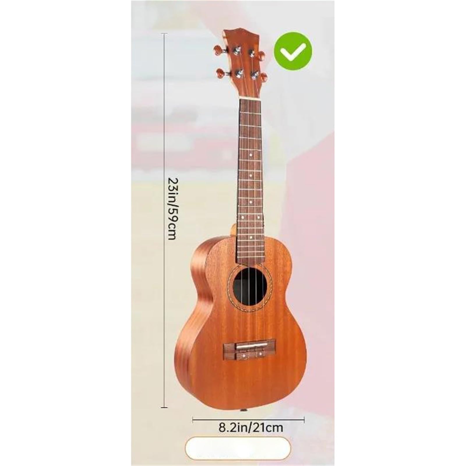 Ukulele Instrumenty Muzyczne Profesjonalny 23 Calowy Mahoniowy Ukulele Dla Dorosłych Początkujących Kompletny Zestaw Startowy