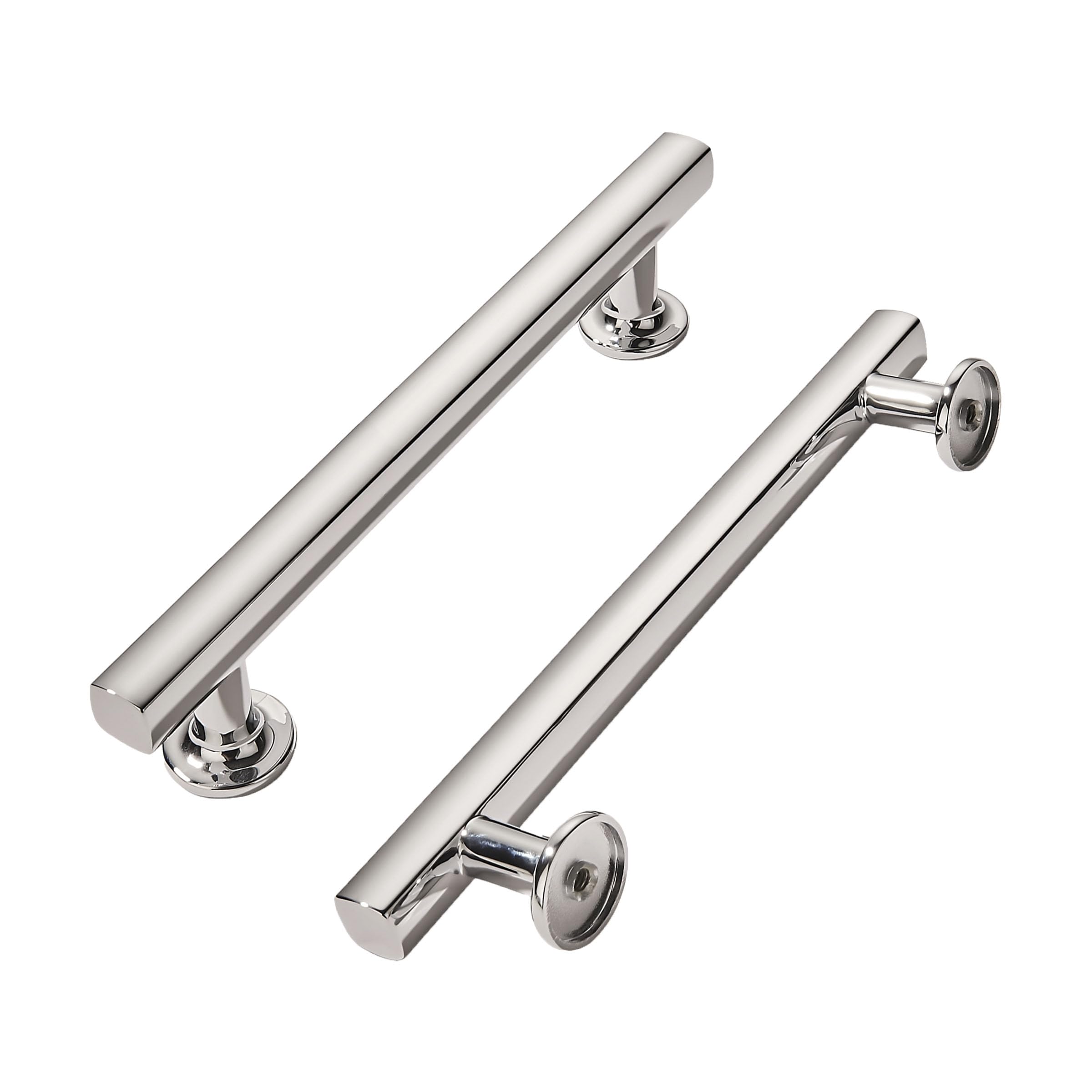 AMZ - 297 Polished Nickel Cabinet Pulls CTC 5 in (128 mm) 10 Pack