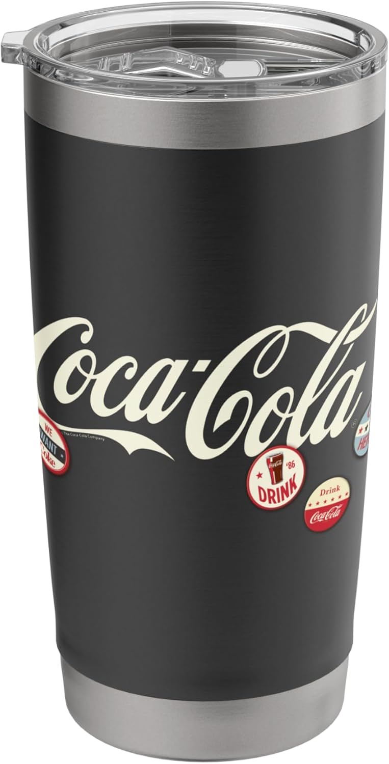 Coca-Cola Pin Scatter Stainless Steel Insulated Tumbler