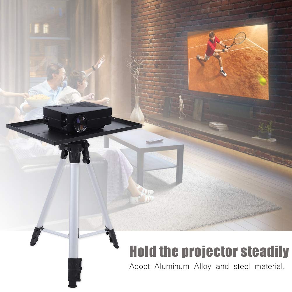Elprico Stand per Treppiede Proiettore, Altezza Regolabile a 4 Livelli, 6 Kg di Treppiede in Metallo Pesante per Ufficio, Casa, Palcoscenico o Studio