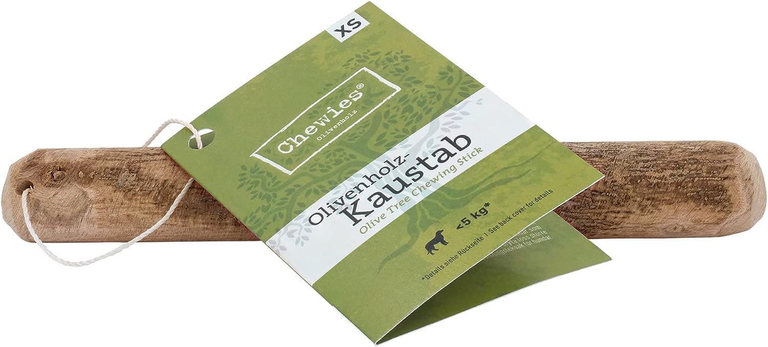 Giocattolo Cane Legno Ulivo Naturale - Bacchetta Masticazione Per Cani Fino A 10kg - Foto 2