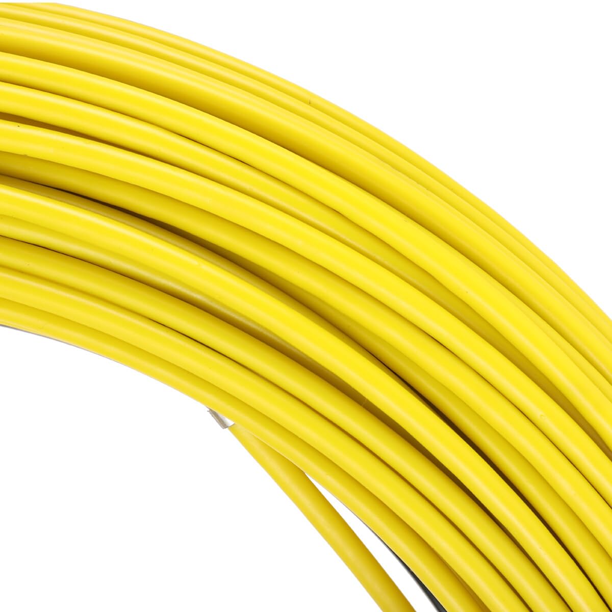 Sonda Passacavi in Fibra di Vetro 100M Ø 6mm, Cavo di Filo In Fibra di Vetro con Supporto in Metallo Estrattore a Nastro per Cavo Elettrico, Estrattore Cavi Per Cavi Elettricista in Fiberglass
