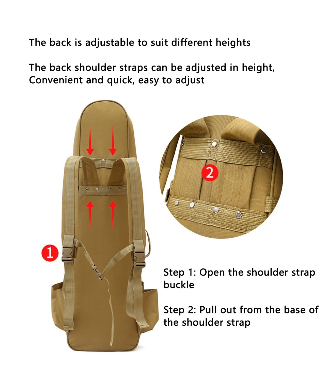 Bolsa Táctica De Escopeta 39" 47" Bolsa Larga para Escopeta Bolsa para Doble Rifle, Bolsa De Pistola Larga Táctica con Correa para El Hombro Ajustable para Armas Airsoft