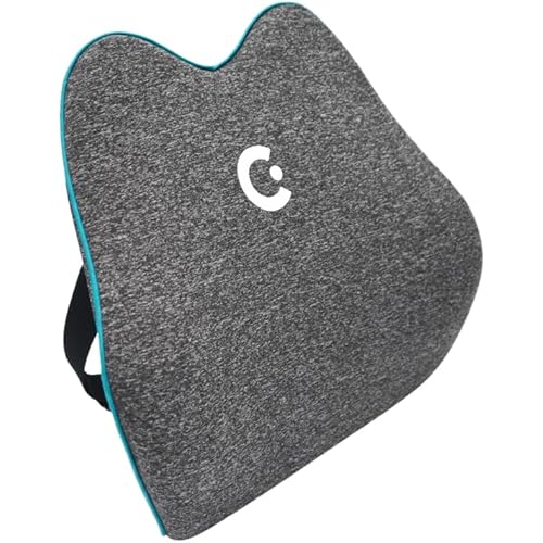Cubii Cushii V2 Back Support Cushion for Back and Lower-Back Pain Relief Universal Fit for Desk, Office, Kitchen Chairs, Couch Cushions with Advanced Lumbar Support