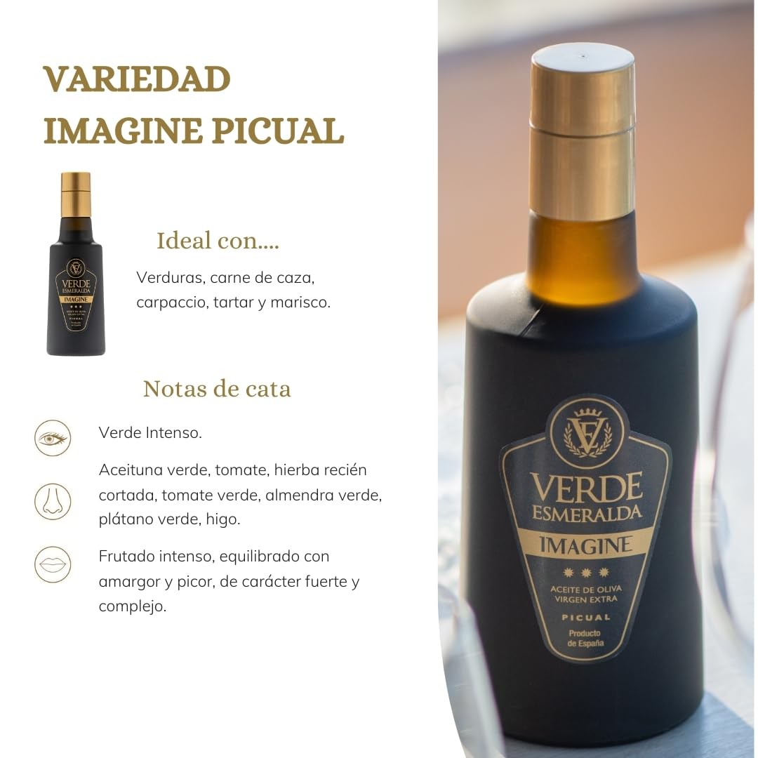 Aceite de Oliva Virgen Extra Picual Verde Esmeralda Edición Especial 500ml