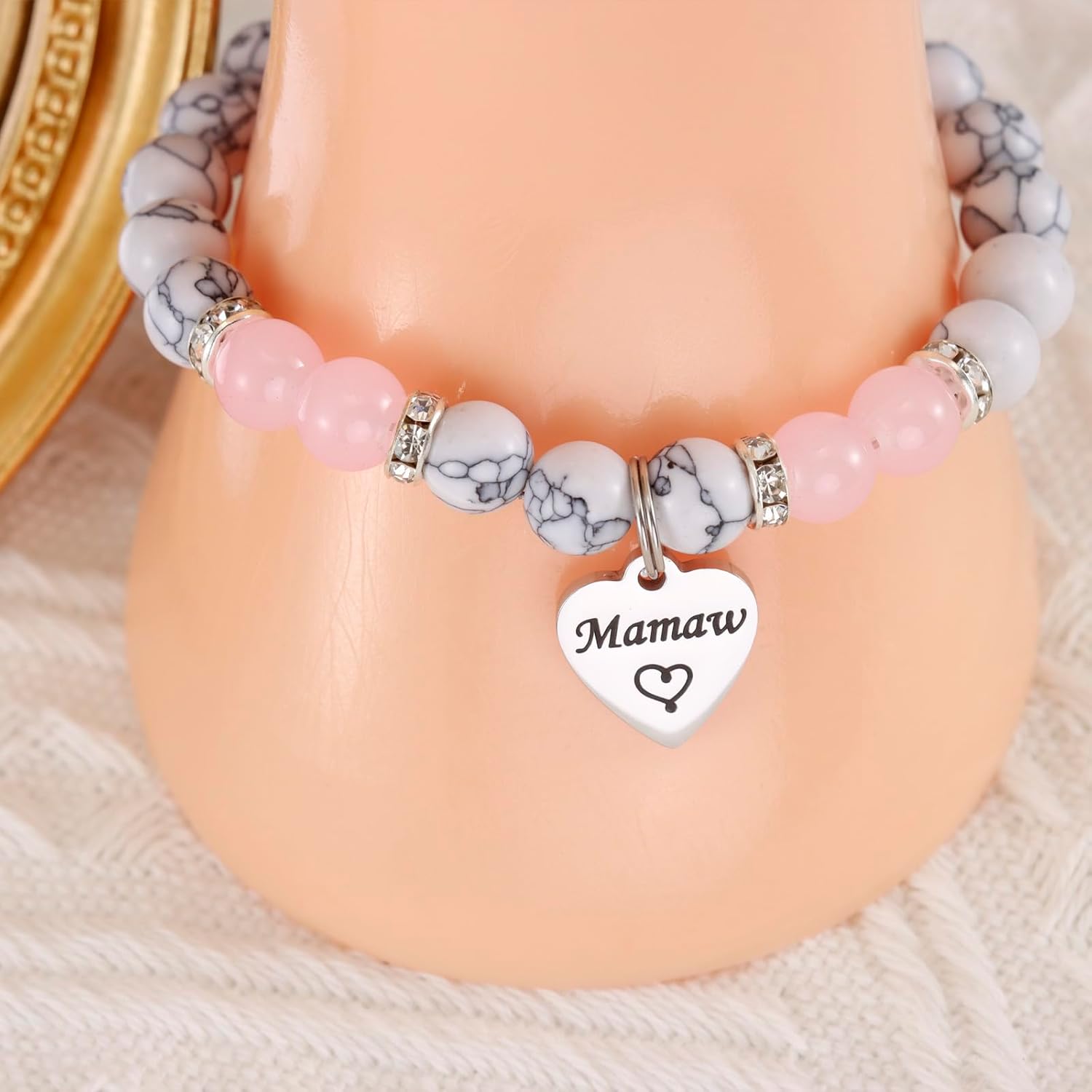 HUTIMY Mamaw Gifts Bracelet for Mothers Day Grandma from Grandkids Birthday Best Easter Gift for Mamaw - Image 6