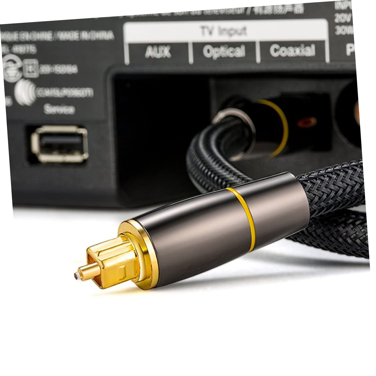 NUOBESTY Cavo Audio Ottico Digitale in Fibra, Nero, Trasmissione del Segnale e Qualità Audio per Tv e Impianto Stereo