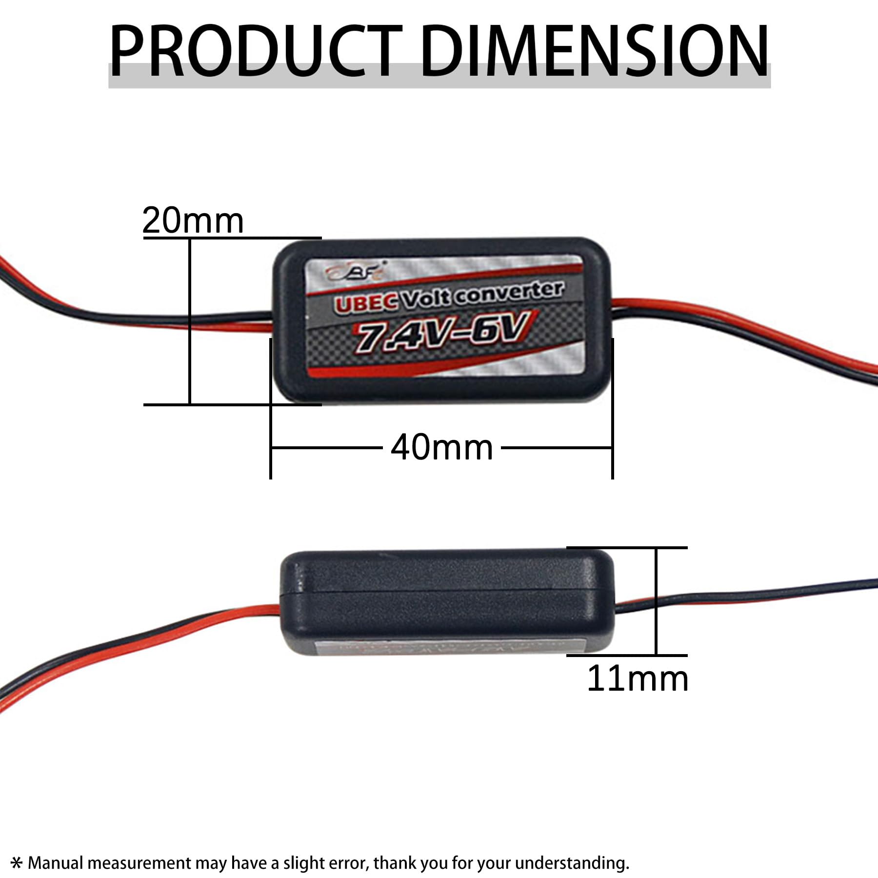 smTSRC 7.4V-6V UBEC Step-down Converter for 1/5 BAJA 5B 5T 5SC LOSI 5IVE T Rc Car Parts - Image 2