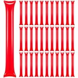Lovecheer 50PCS Thunder Sticks Thicken Cheering Sticks Plastic Inflatable Noise Makers for Sports Team Spirit Party