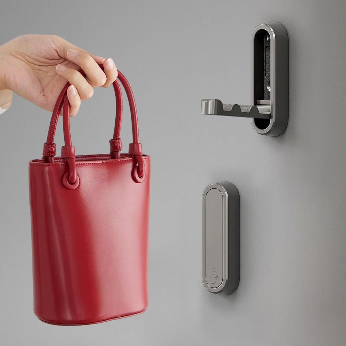 4 Ganci Pieghevoli Multicolore Per Parete: Porta Capi E Accessori Fino A 27 Kg, Design Salvaspazio - 3