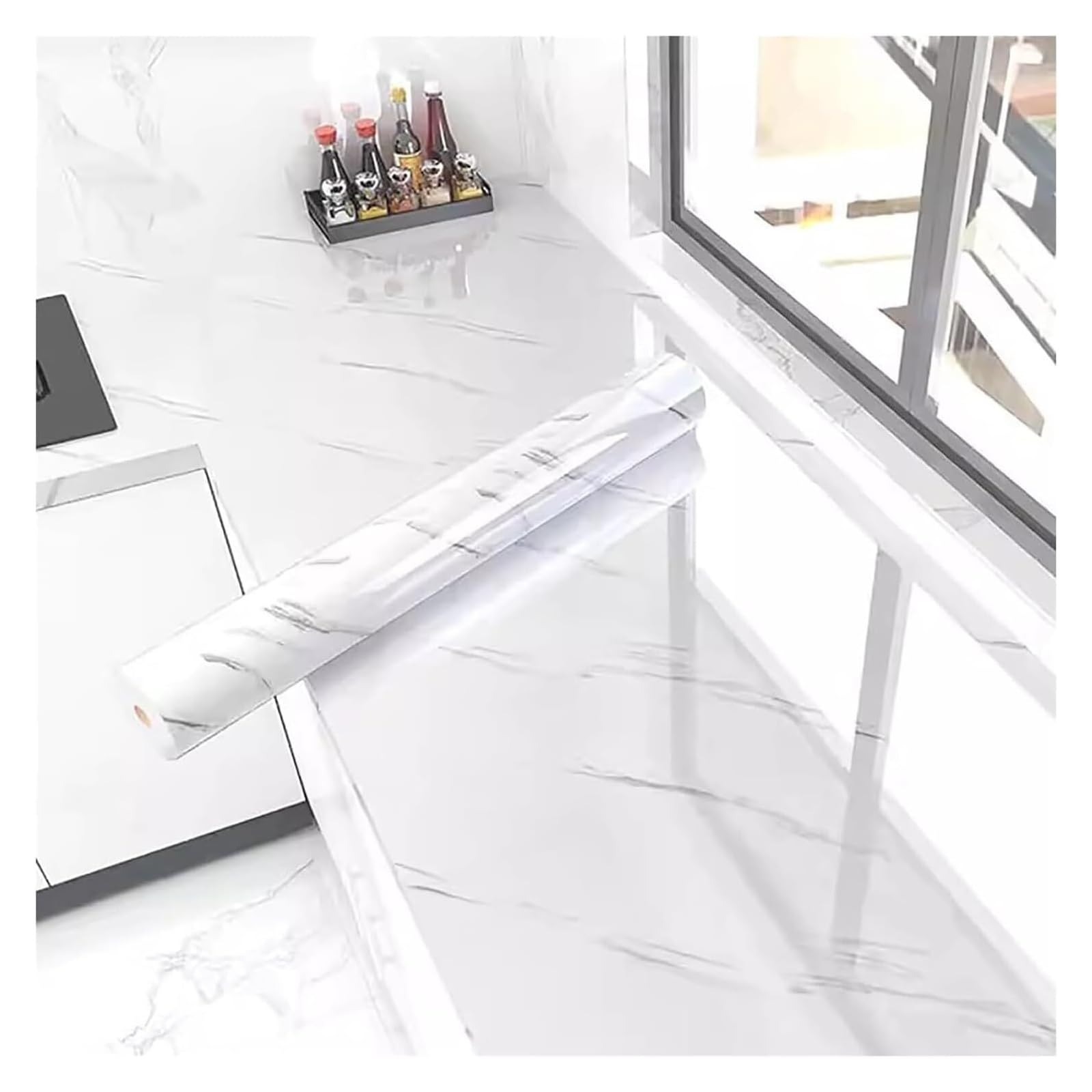 Cvhfhjtg Black Self Adhesive Wallpaper, Marble Peel And Stick Wallpaper Furniture Decals, Removal Countertop Contact Paper(,0.6X10m/23.62X393.7in)