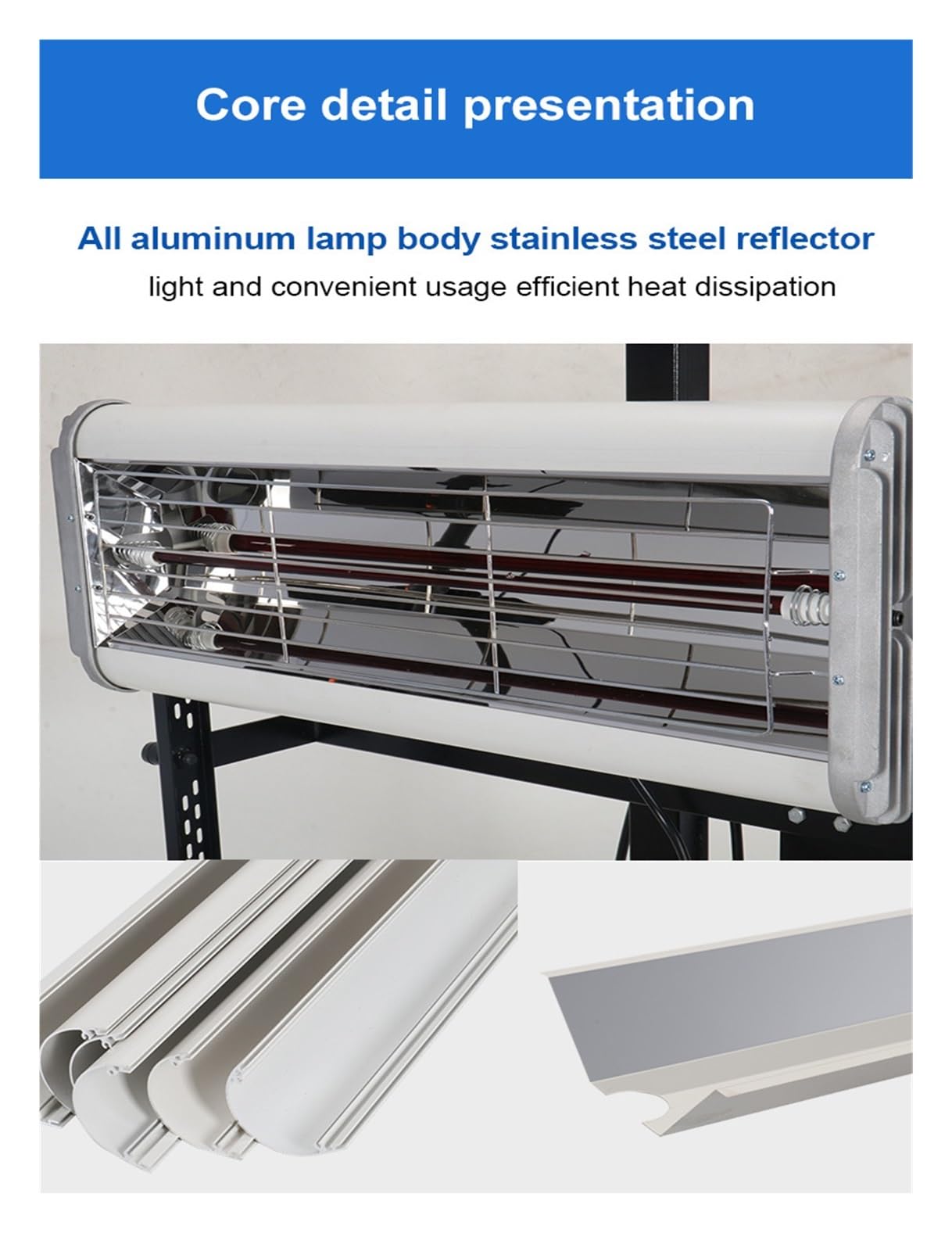 Lampa Na Podczerwień Do Utwardzania Lakieru O Mocy 2600 W. Lampa Na Podczerwień Do Utwardzania Lakieru Samochodowego