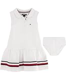 Baby Girl&apos;s Short Sleeve Polo Dress With Matching Bloomers