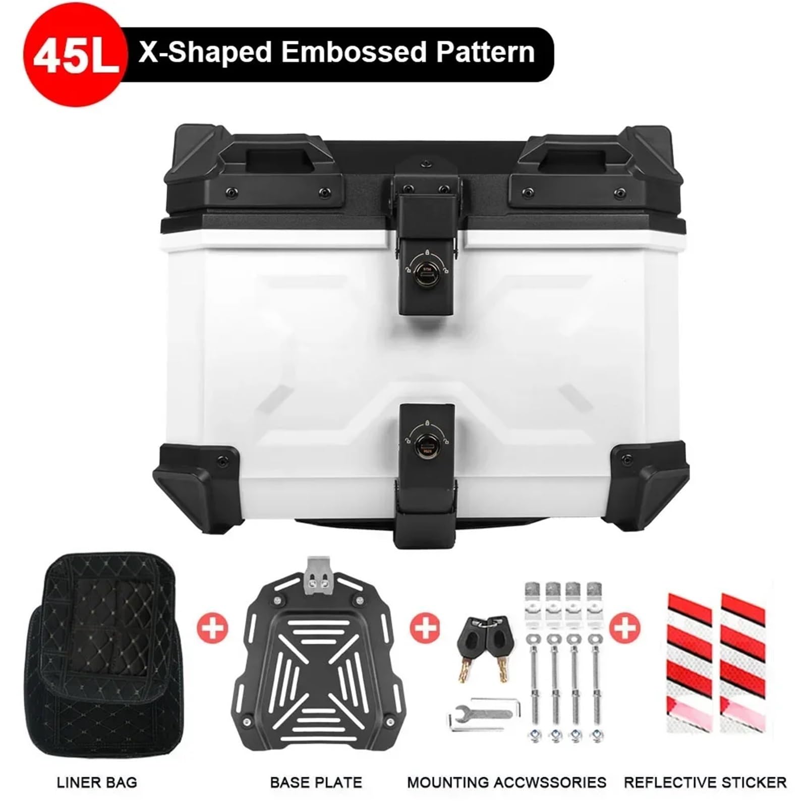 Baúl Trasero Universal ABS De 45 L para Motocicleta para AK550 AK 550
