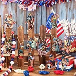 Panelee24pcs4thofjulyornamentsvintagepatriotictreeornamentswoodenmemorialdaydecorationsredwhitebluehangingornamentforsmalltreeindependencedaypartydecorwarm Urban Country Home Decor Panelee 24 pcs 4th of july ornaments vintage patriotic tree ornaments wooden memorial day decorations red white blue hanging ornament for small tree independence day party decorwarm urban country home decor