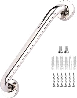 MFE Shower Grab Bars, Stainless Steel Bathroom Grab Handle Non-Slip Grab Handrail for Bathroom Bathtub Shower Toilet, 40 cm