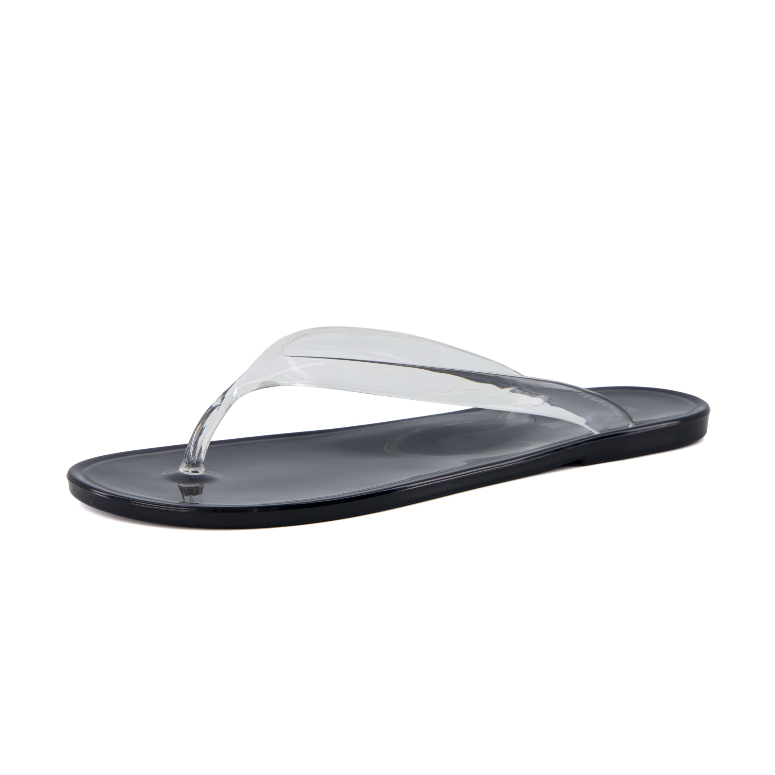 CUSHIONAIRE Splash Jelly - Chanclas para mujer con suela flexible, plantilla suave, sandalias de verano para mujer