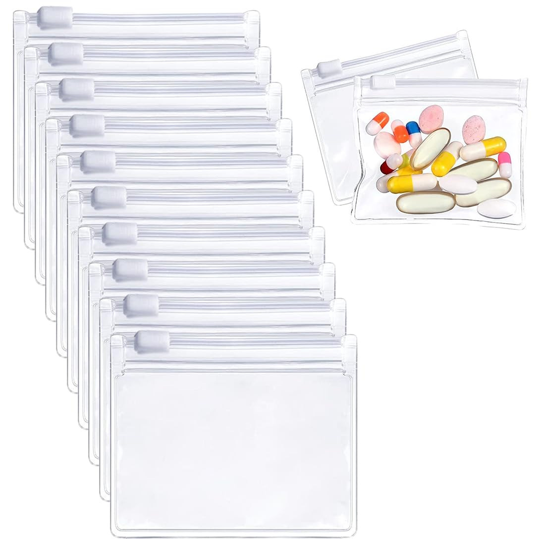 Sacchetti Trasparenti Con Chiusura Zip 13x18 Cm 4 Mil - SuperbMailers - Richiudibili, Qualità Alimentare