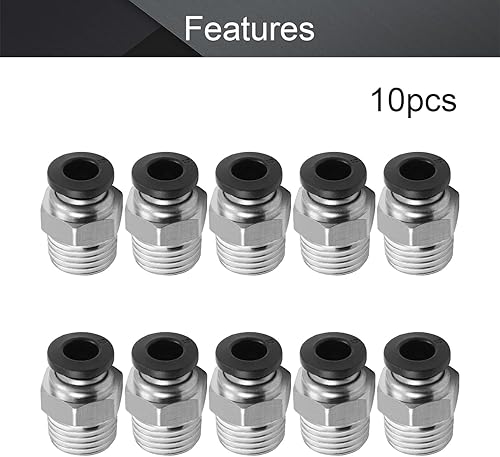 Miniatura 41 de Aicosineg Cilindro de aire Clevis Y Junta M10x1.25in Rosca hembra Y Conector 2.04in Longitud Cilindro de aire Rod Clevis Extremo neumático Cilindro