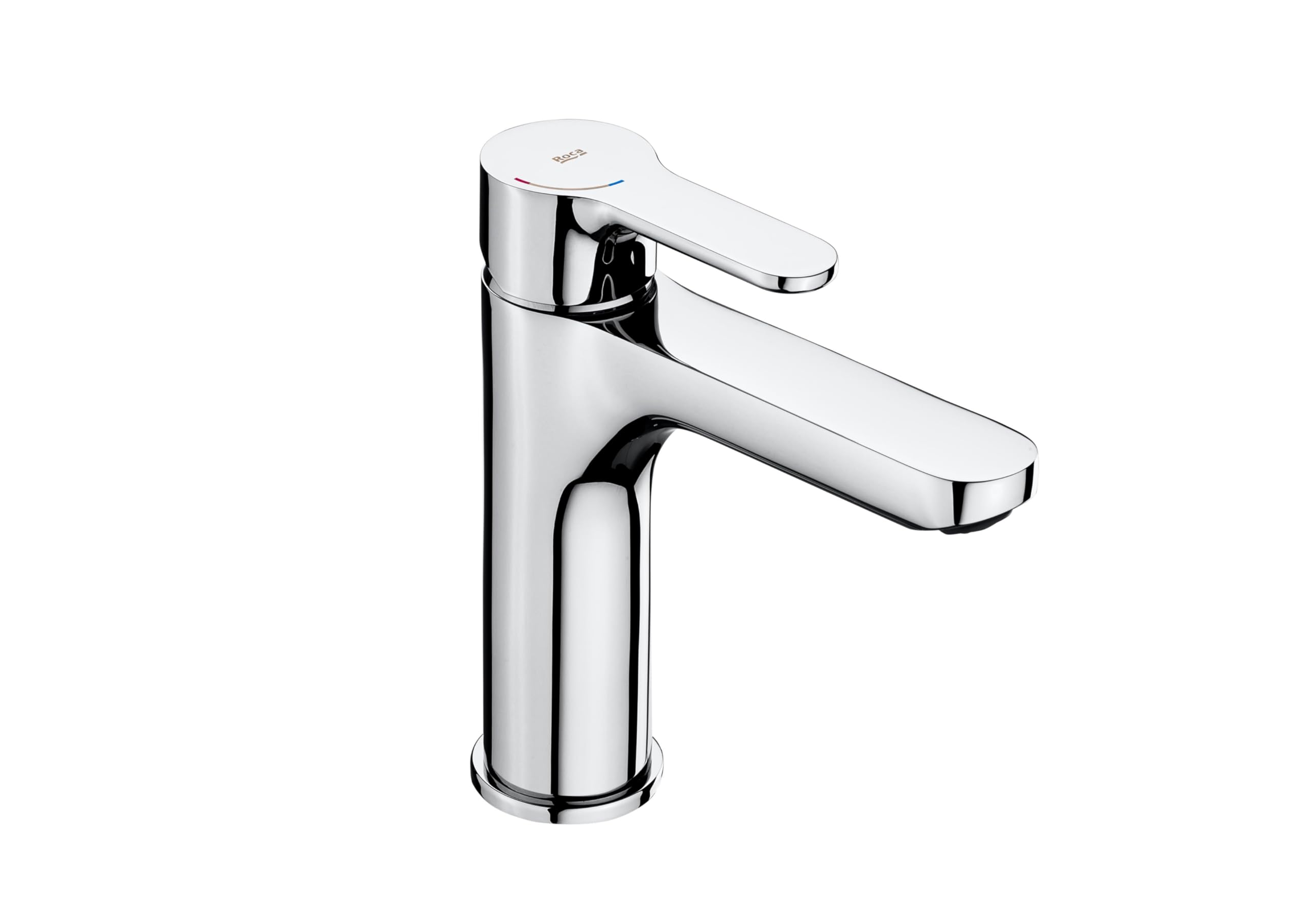 Roca Chrome L20 - Mezzo Spout Sink Tap With A Smooth Body, L20, .Hydrosanitiser Mixer Tap.reference:a5a3i09c00.