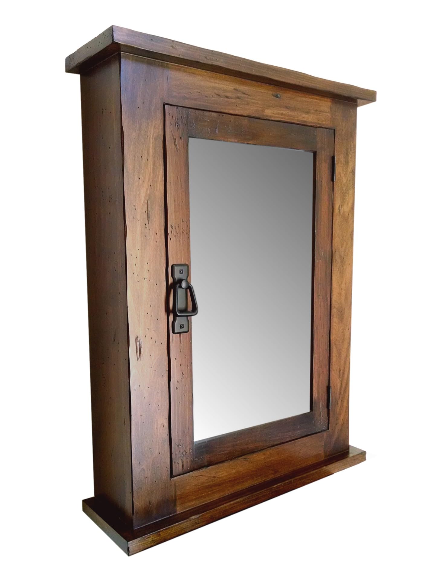 Dijkoo ZyduzscAT NUOTIRUIS Primitive Mission Medicine Cabinet/Surface Mount/Distressed Medium Finish/Solid Wood & Handmade C