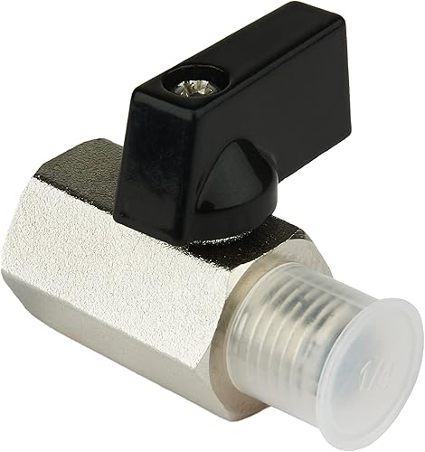 Miniatura 4 de Paquete de 2 mini válvula de bola de latón EFIELD de 14 de giro hembra NPT X 14 pulgadas macho NPT válvula de cierre roscada