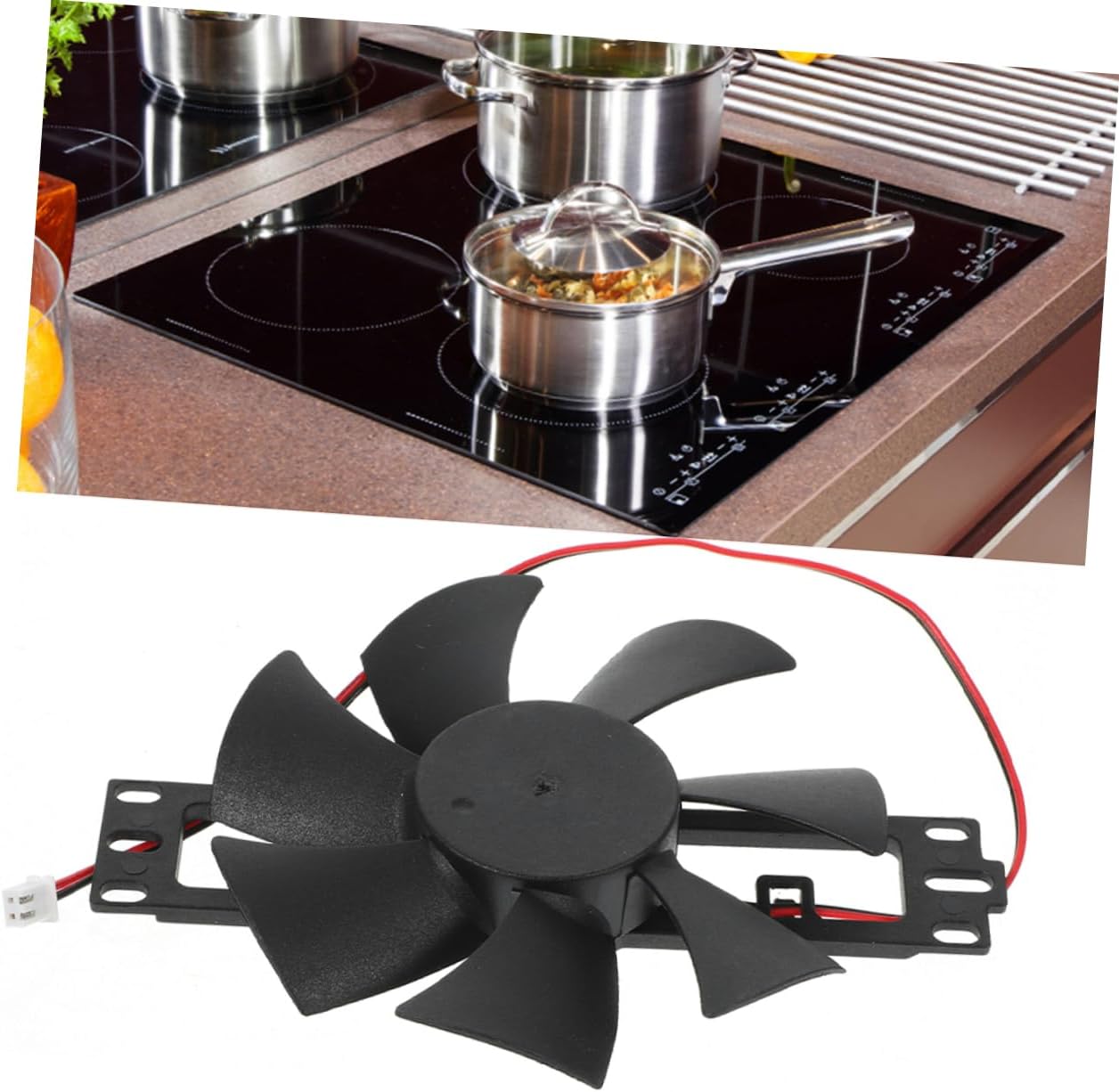 Electric Stove Fan 2 PC Copper Plastic Universal Replacement