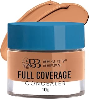 Beauty Berry Full Coverage Concealer - Brown Corrector, 10g | Easy to Blend, Ultra Lightweight &amp; Long Lasting Concealer | ...