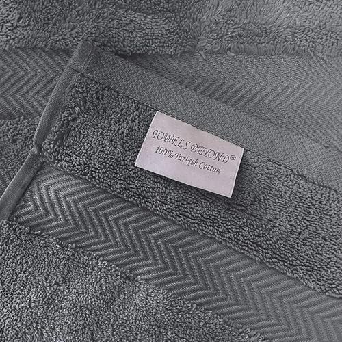 Classic Turkish Towels CTT - Luxury 6 Piece Towel Set, 100% Turkish Cotton, Quick Drying, Highly Absorbent & Comfy, Includes 2 Bath Towels, 2 Hand Towels & 2 Washcloths | (Grey) - Thumbnail 4