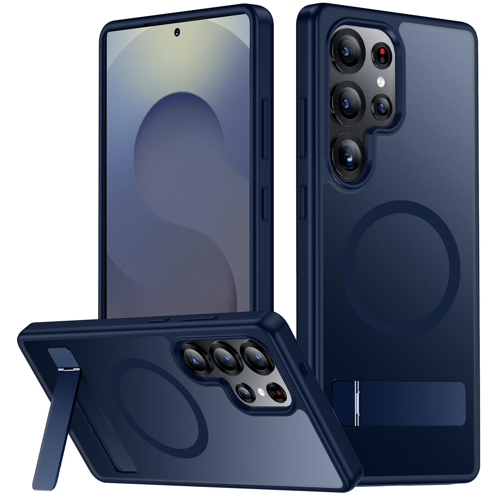 SPIDERCASE for Samsung Galaxy S25 Ultra Case,Built-in Stand,Blue