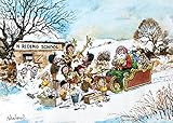 thelwell di auguri di natale. santa roundup