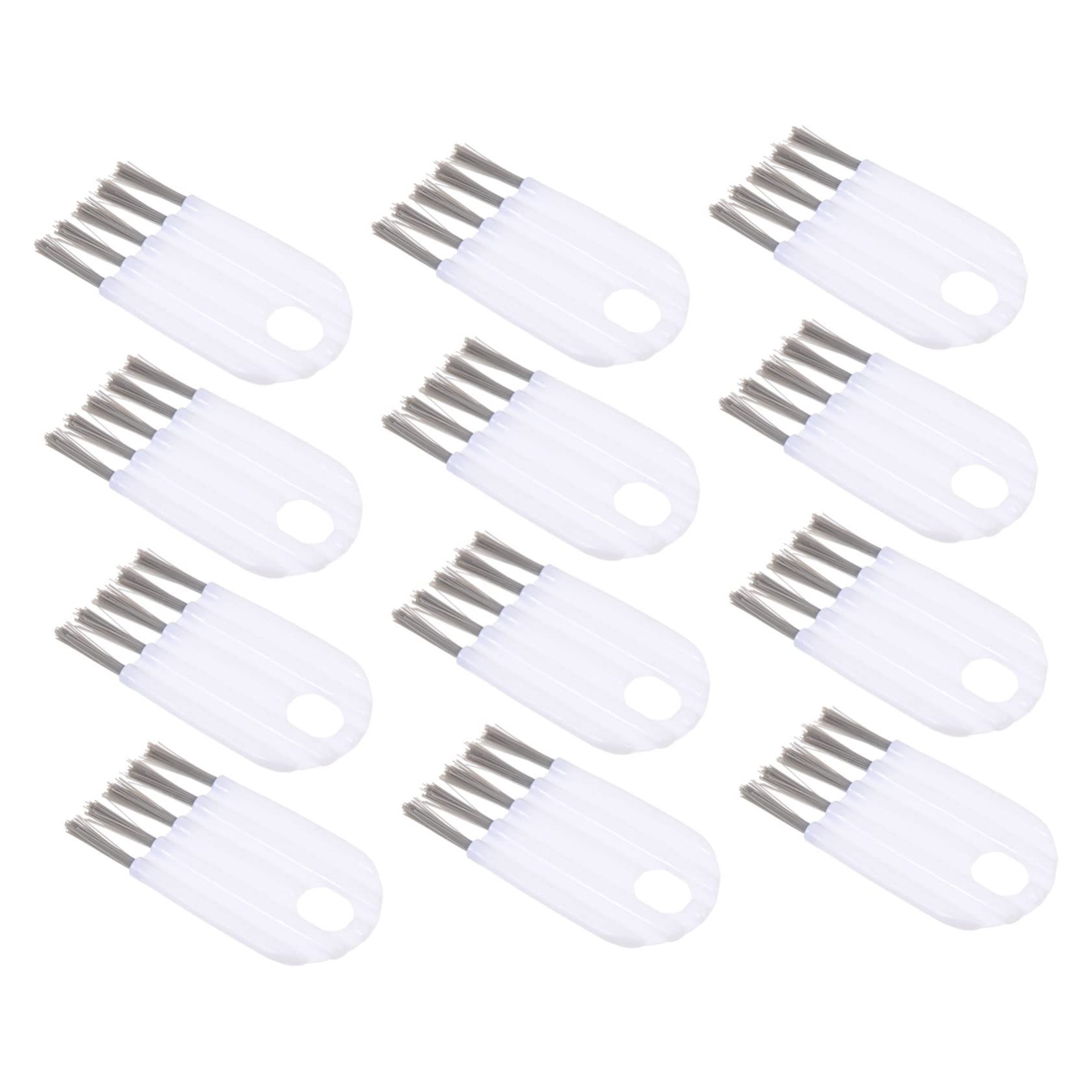 NULYLU 20pcs Lid Cleaning Brush Multi-use Household Cleaning Brush Bristle Scrubber Portable Daily for Grooves