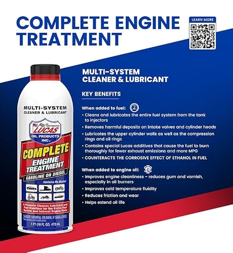 Lucas Oil 10016 Complete Engine Treatment - 16 Ounce