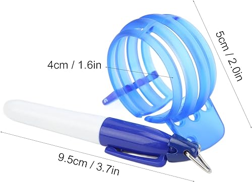 Miniatura 7 de JEOZBM Herramienta de marcador de línea de pelota de golf, herramienta de plantilla de marcador de pelota de golf de triple pista, herramienta de