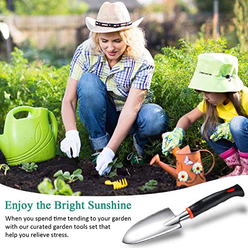 image for XmnDaue Garden Hand Trowel,Aluminum Alloy Steel Heavy Duty Polished Ru