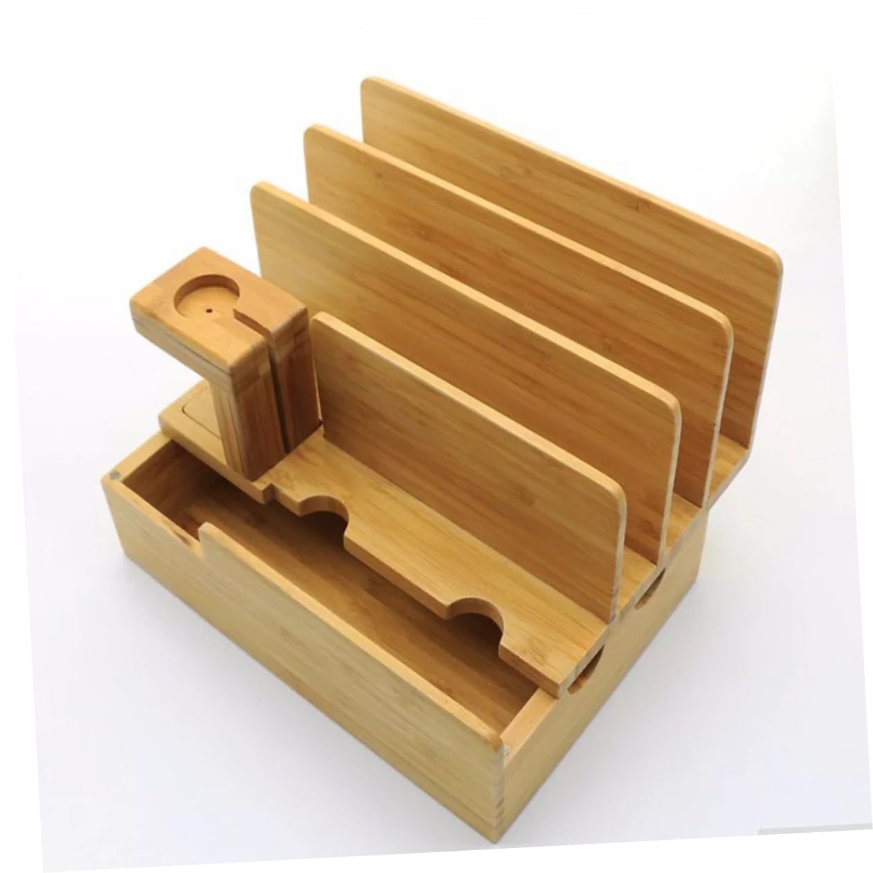 Homoyoyo Support De Chargeur Bois De Bambou pour Montre Support Affichage De Charge pour Montre Connectée Chargeur Pratique Et Élégant