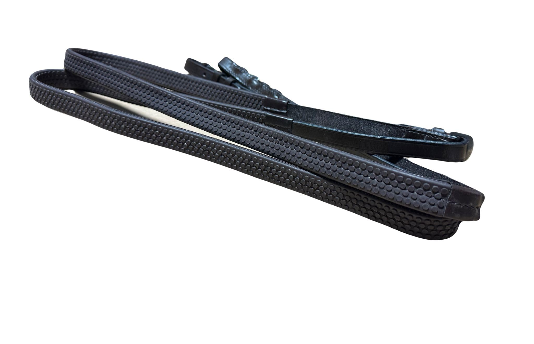 Countrypride Leather Rubber Grip Reins for Bridle in Black Brown Size Full-Shetland (BROWN, PONY)