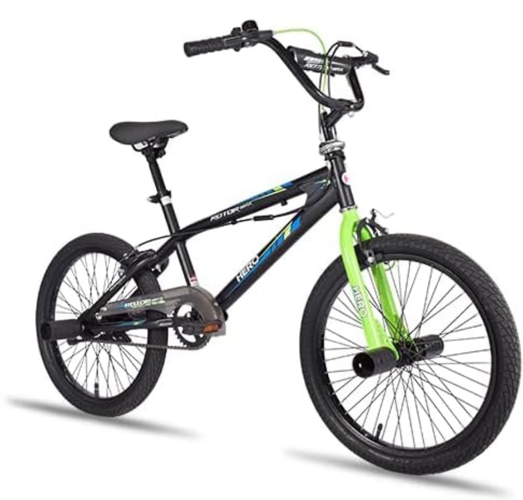 Hero Rotor BMX 20T Sporty Cycle in Full Rotation of Handle for Stunts with Heavy Aluminium Rollers,Best for 8+ Age Group