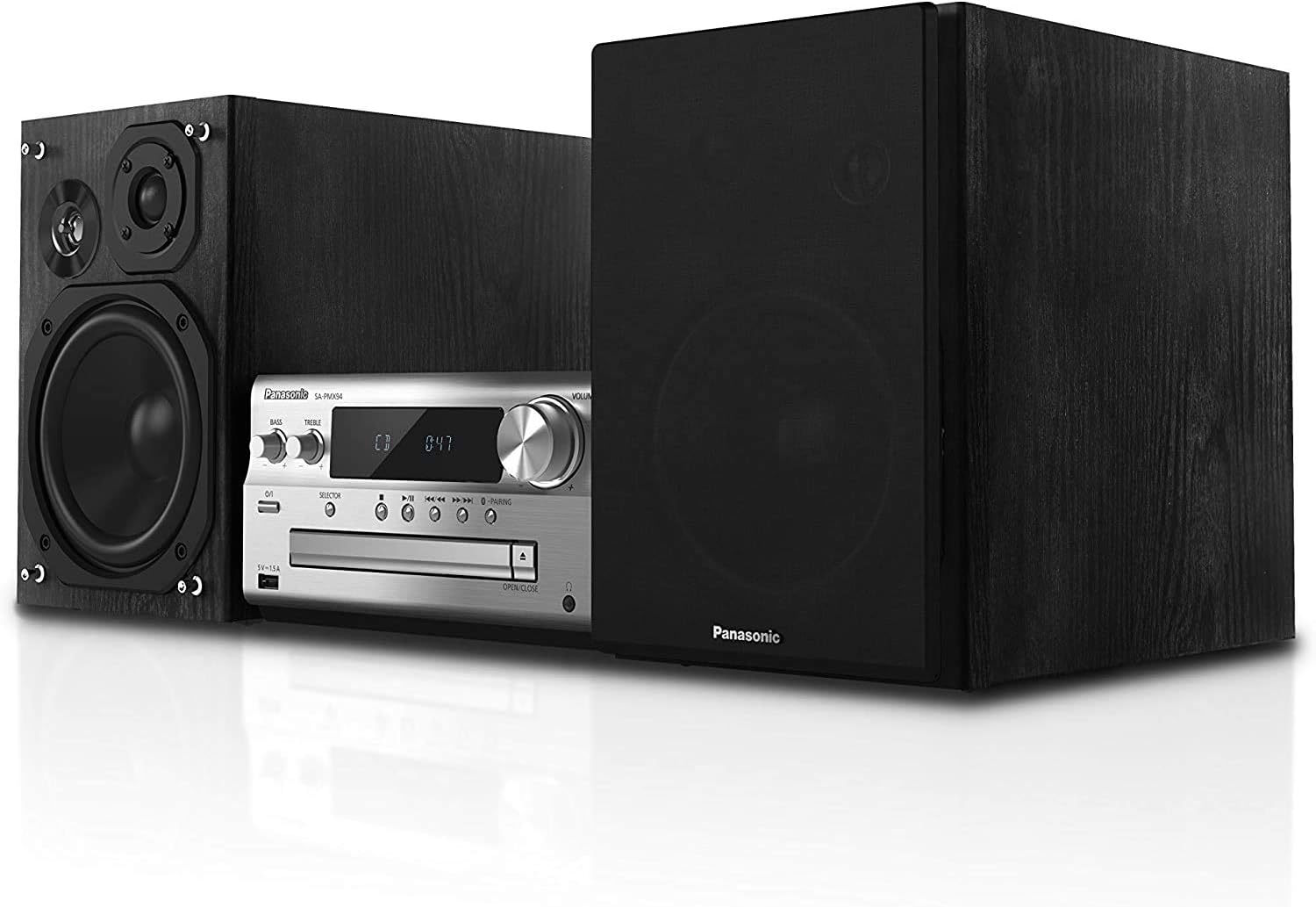 Panasonic Home Audio System Home Audio Micro System 120 W Black, W128262727 (Micro System 120 W Black, Silver)