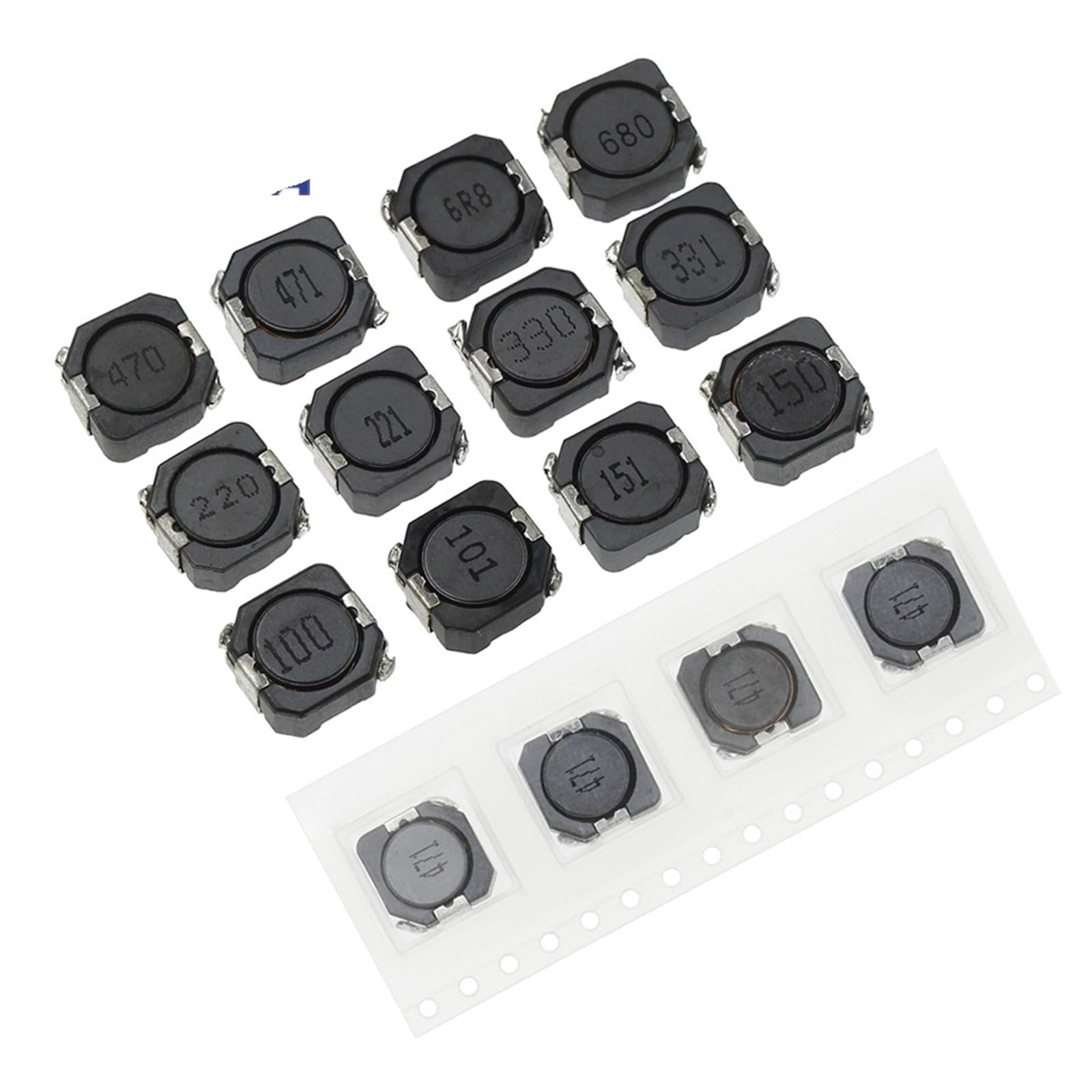 10Pcs CDRH104R Power Inductor Shielding 2.2/4.7/6.8/10/15/22/47/68UH SMD Inductance CD104 100/150/220/330/470UH 10 * 10 * 4(680UH-681)
