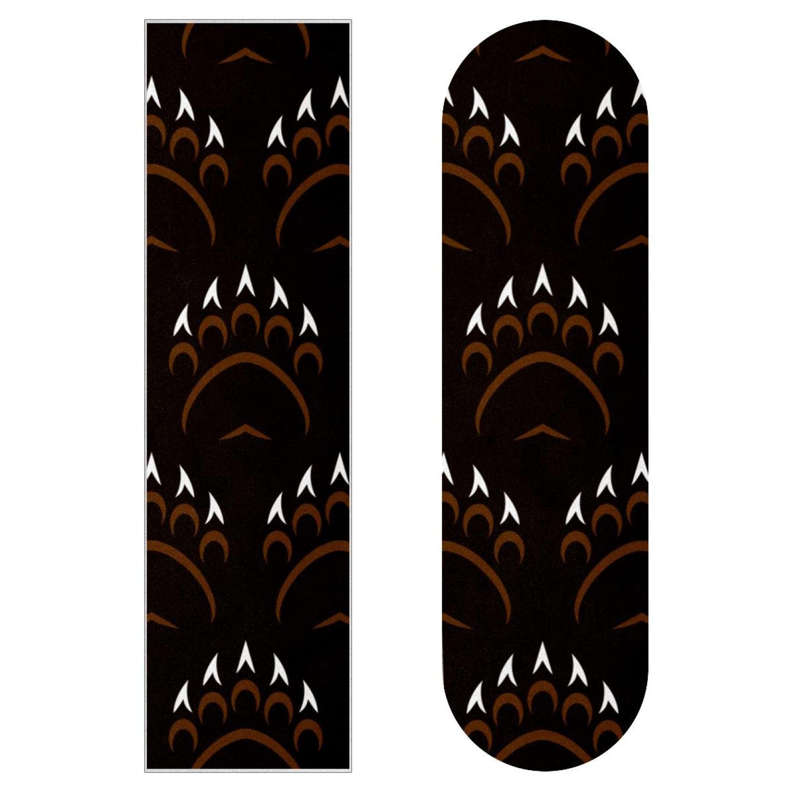 Grizzly Bear Claw 2 PCS Skateboard Grip Tape Sheet Sandpaper Longboard Sticker Scooter Deck Sand Paper