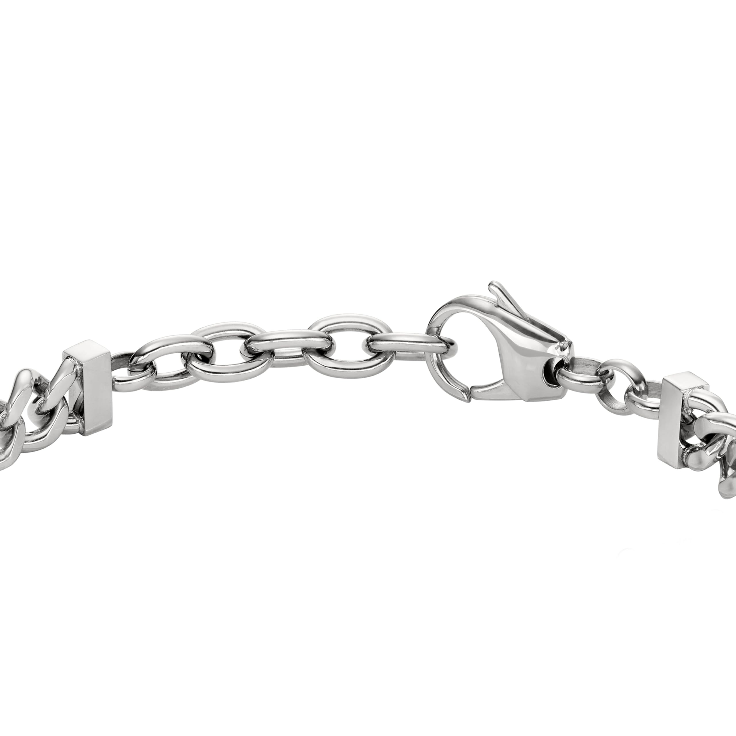 Diesel Men's Silver tone Stainless steel with lobster clasp closure bracelet