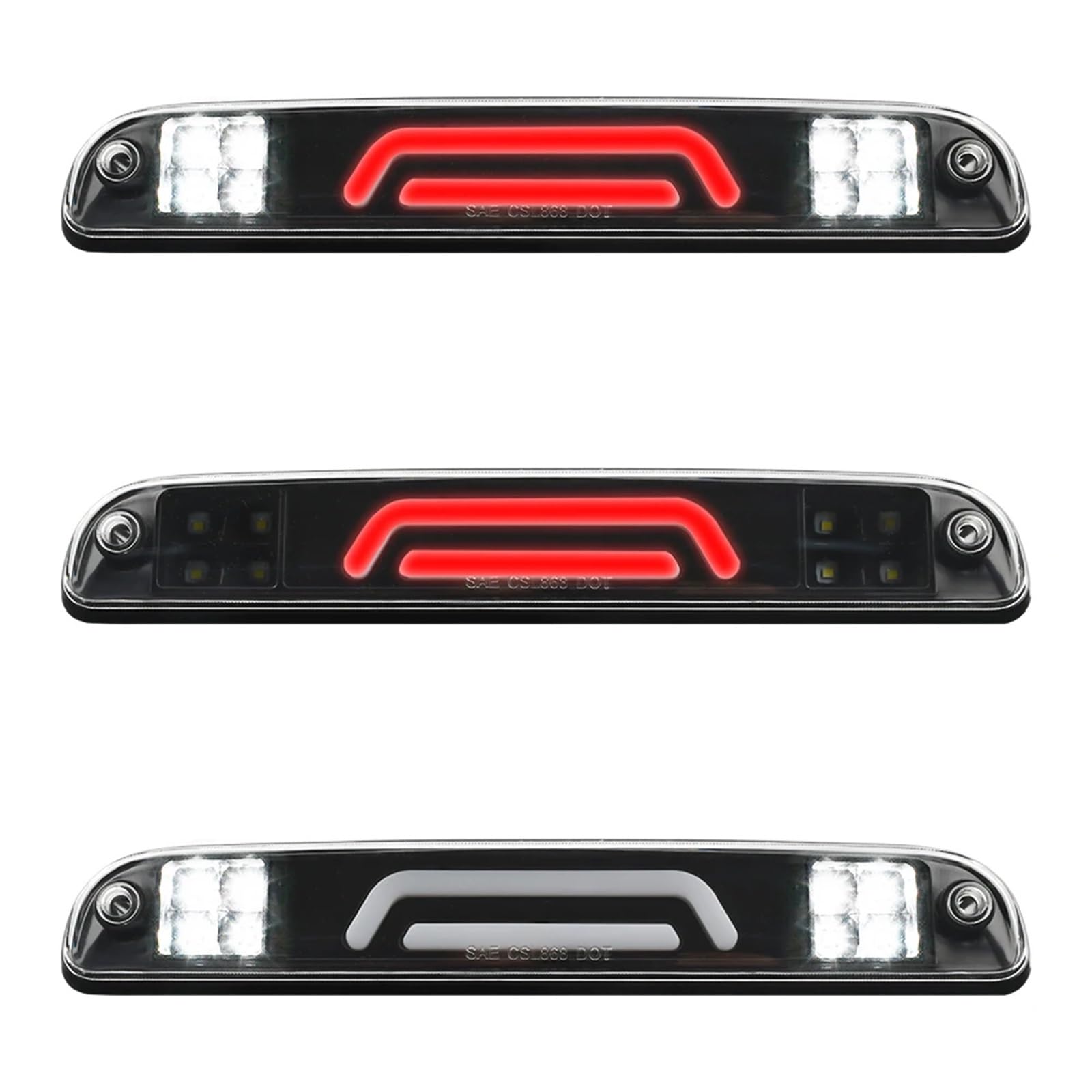 Lampada di Arresto Luci di Stop a LED per Il Terzo Stop, luci di Stop Alte Adatte per Ford Ranger Super Duty Cargo F250 F350 1999-2016 Luci Terzo Stop Auto