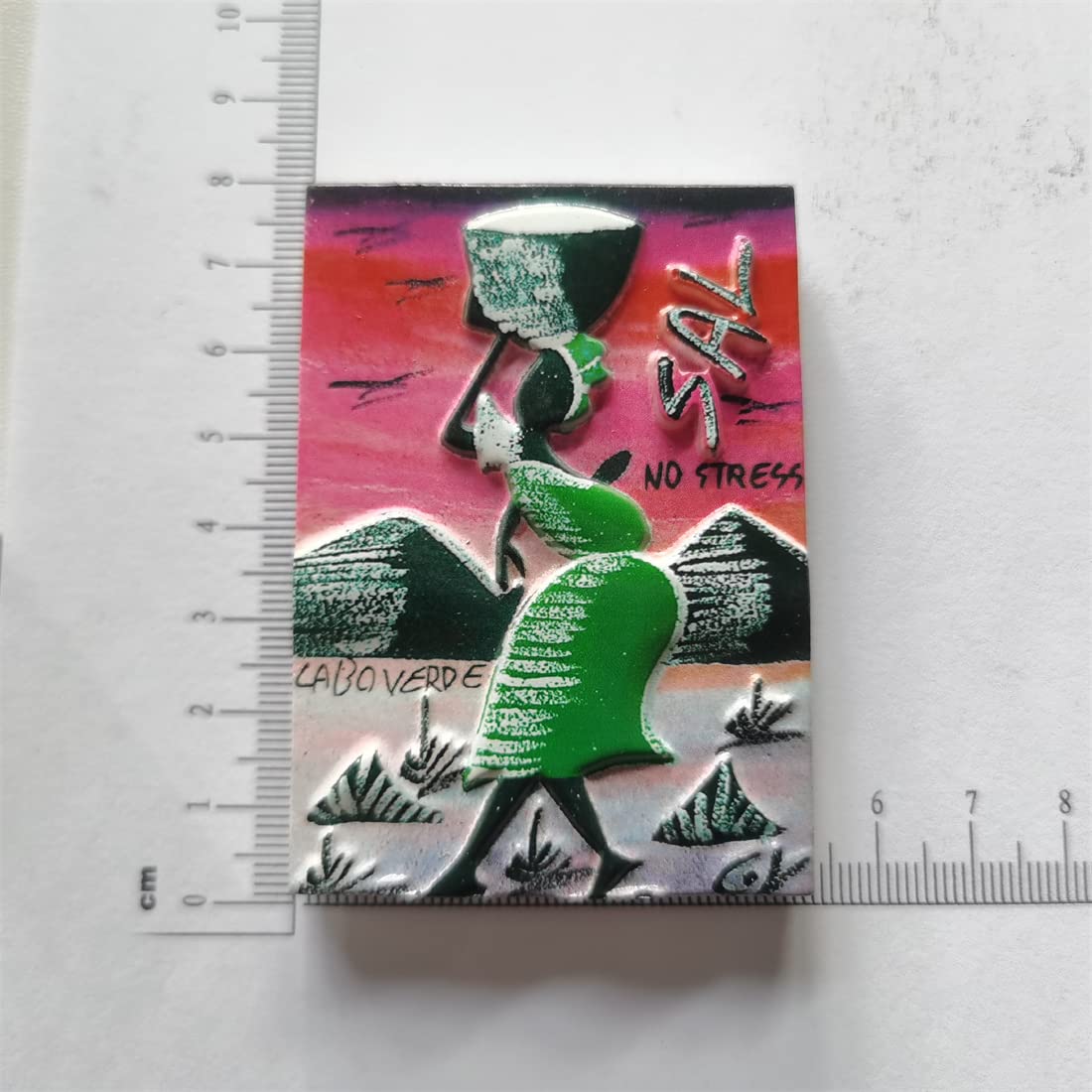Magnete da frigorifero 3D Capo Verde Souvenir regalo, resina fatta a mano Cabo Verde frigorifero magnete collezione decorazione casa e cucina