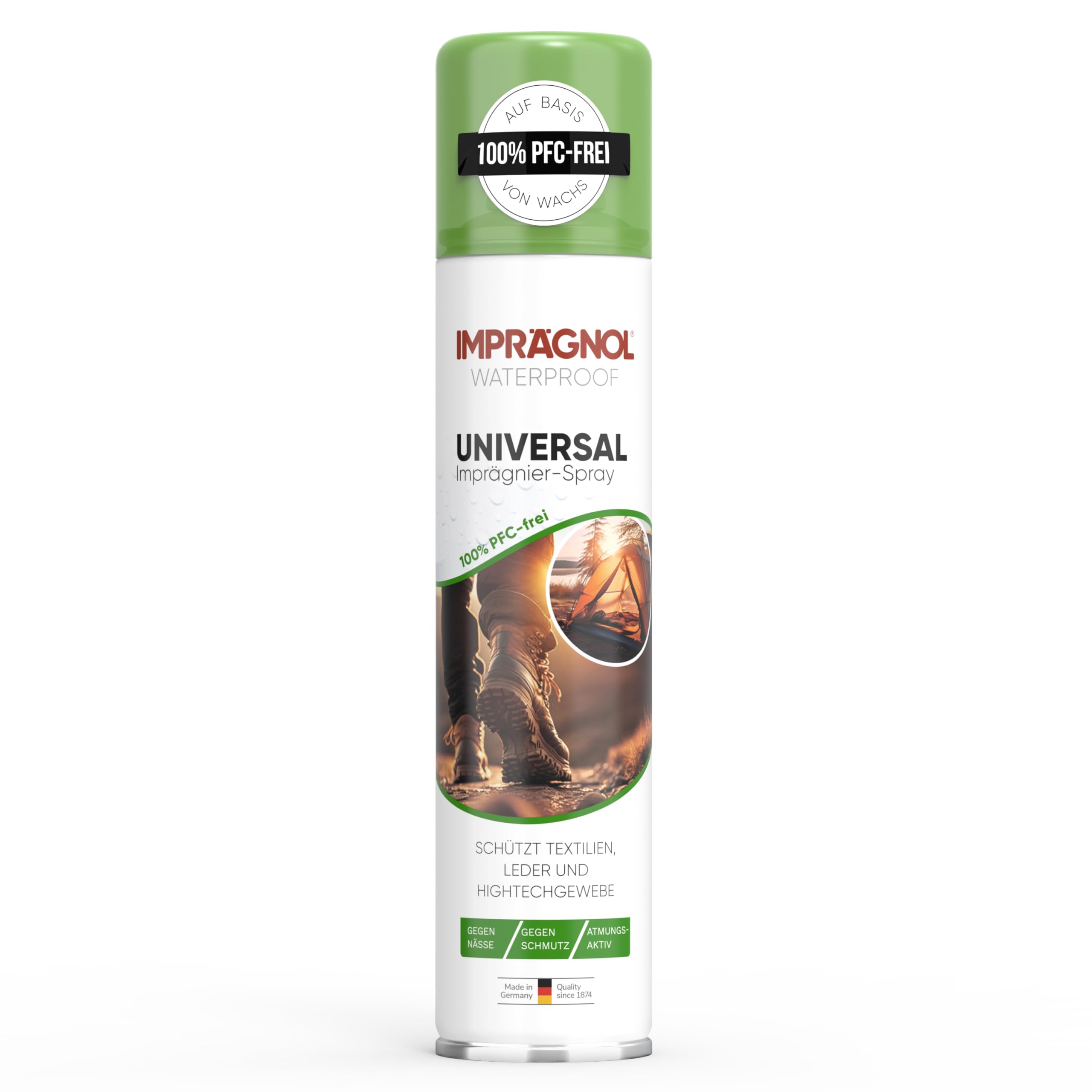 IMPRÄGNOL Universal Imprägnierspray | 100% PFC-frei & wachsbasierter Nässeschutz | Für Leder, Textilien & High-Tech-Gewebe | 400 ml