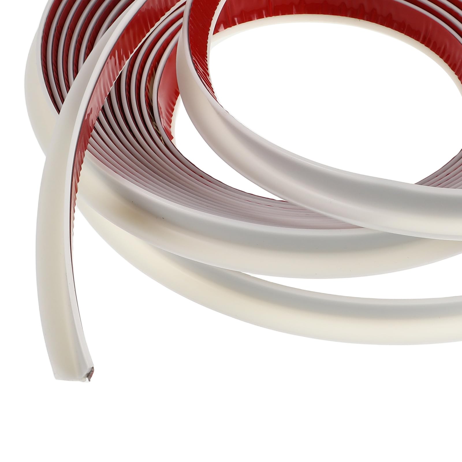 Alipis Canalón de Lluvia de PVC Protector y Versátil en Forma de J Flexible, Blanco Adecuado para Desviar Agua para Techo de Autocaravana en Exteriores