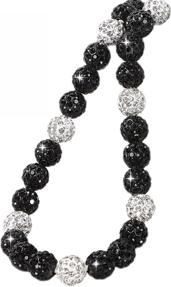 Baseball Beaded Necklace for Men,Baseball Necklace Gifts,Diamond Rhinestone Discoball bead necklace,Chain Necklace Gifts for Baseball Player Team Lovers