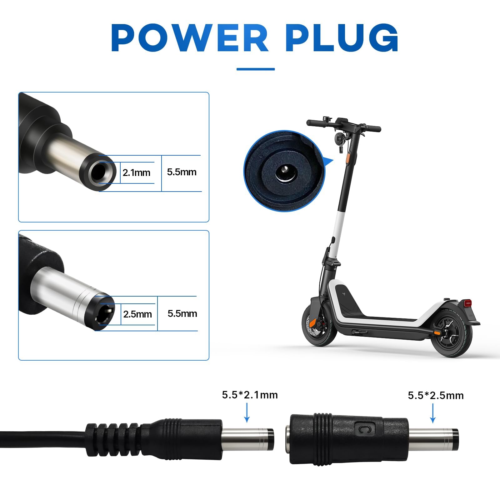 Ładowarka litowa 24 V do elektrycznego wózka inwalidzkiego skuter elektryczny rower elektryczny 29,4 V 4 A AC szybkie ładowanie, chłodzenie wentylatora DC1, otwór 5,52,1 mm