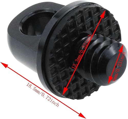 Miniatura 3 de Tornillos de cámara 14-20 - 4 accesorios de instalación rápida de metal negro